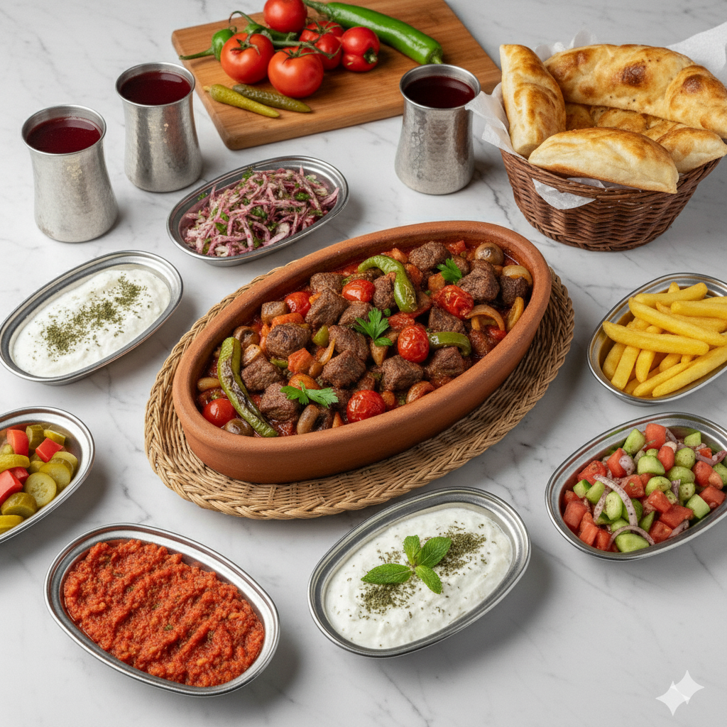 Kiremitte Et Şiş